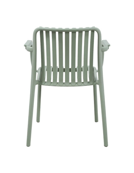 Fauteuil NEW MADRID structure résine vert pastel