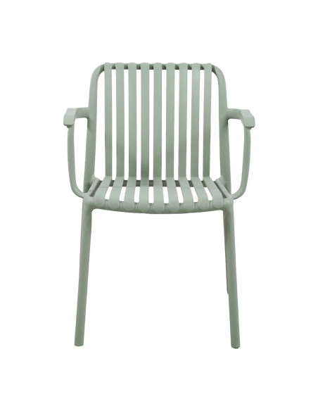 Fauteuil NEW MADRID structure résine vert pastel