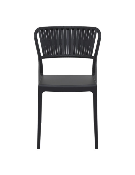 Chaise PORTOFINO structure résine noir