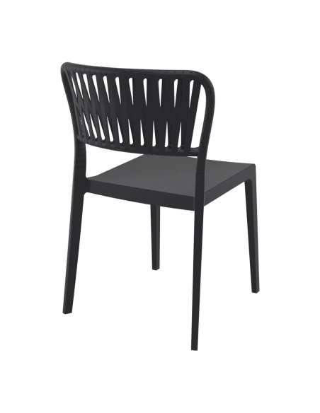 Chaise PORTOFINO structure résine noir