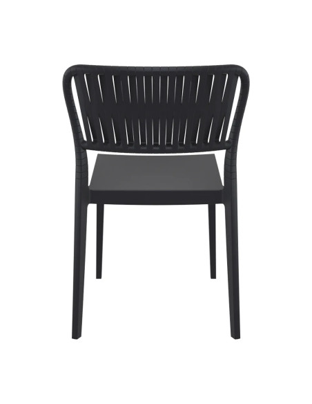 Chaise PORTOFINO structure résine noir