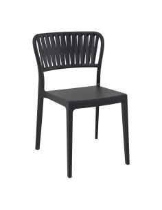 Chaise PORTOFINO structure résine noir