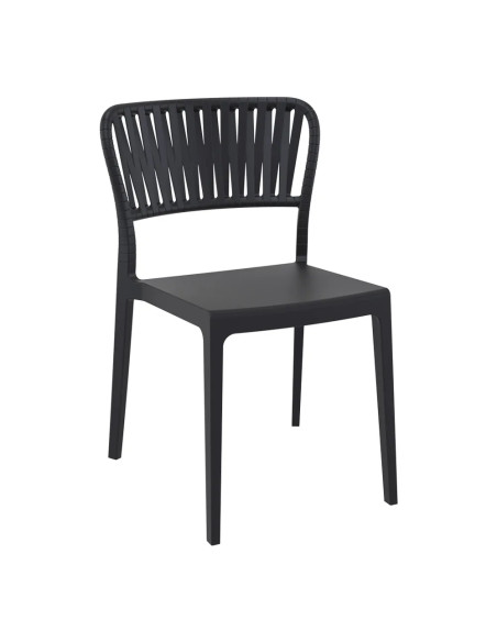 Chaise PORTOFINO structure résine noir