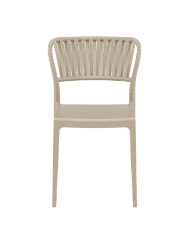Chaise PORTOFINO structure résine tourterelle