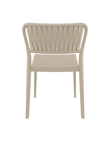 Chaise PORTOFINO structure résine tourterelle