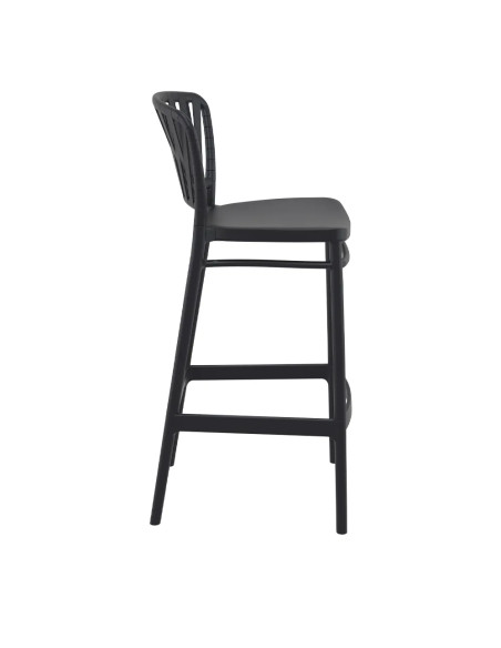 Chaise haute PORTOFINO structure résine noir
