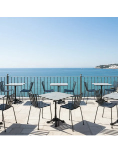 Chaise ERNEST structure acier époxy 2