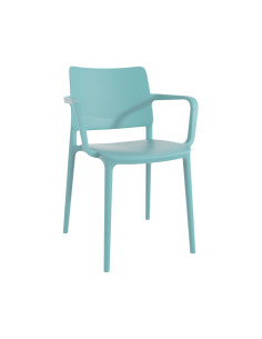 Fauteuil en résine JOY aqua bleu renforcé en fibre de verre