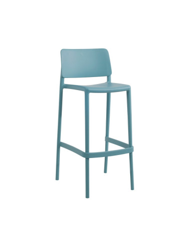 Chaise haute en résine JOY aqua bleu renforcé en fibre de verre