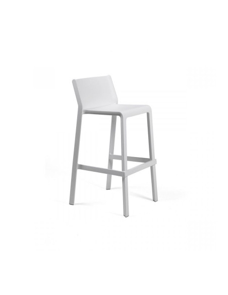 Chaise haute en résine TRILL blanc renforcé en fibre de verre