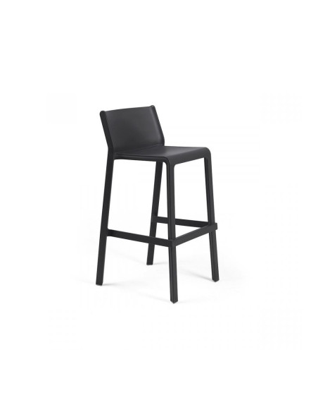 Chaise haute en résine TRILL anthracite renforcé en fibre de verre