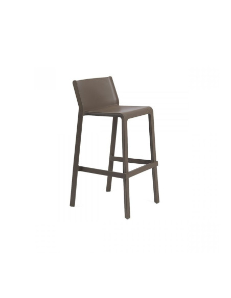 Chaise haute en résine TRILL tabac renforcé en fibre de verre