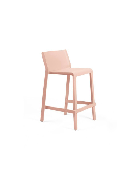 Chaise haute en résine TRILL MINI rose renforcé en fibre de verre