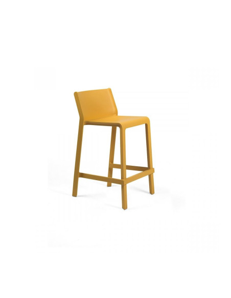 Chaise haute en résine TRILL MINI senape renforcé en fibre de verre
