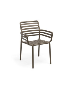 Fauteuil en résine DOGA tabac renforcé fibre de verre