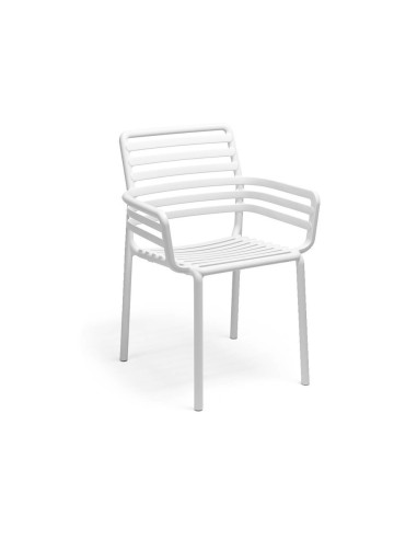 Fauteuil en résine DOGA blanc renforcé fibre de verre
