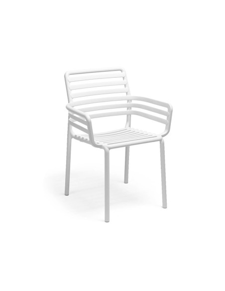 Fauteuil en résine DOGA blanc renforcé fibre de verre