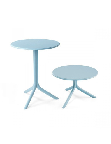 Table hauteur réglable en résine SPRITZ bleu celeste
