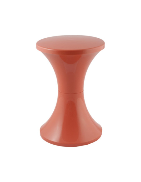 Tabouret en résine TAMTAM POP corail