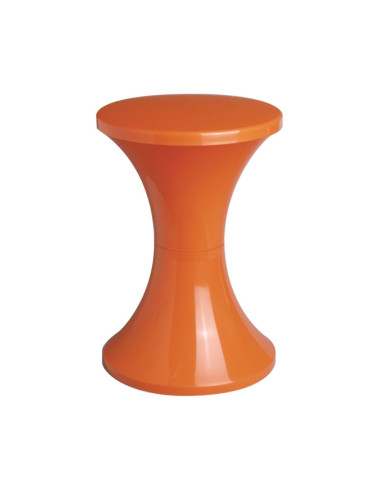 Tabouret en résine TAMTAM POP orange