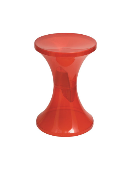 Tabouret en résine TAMTAM KRYSTAL cherry