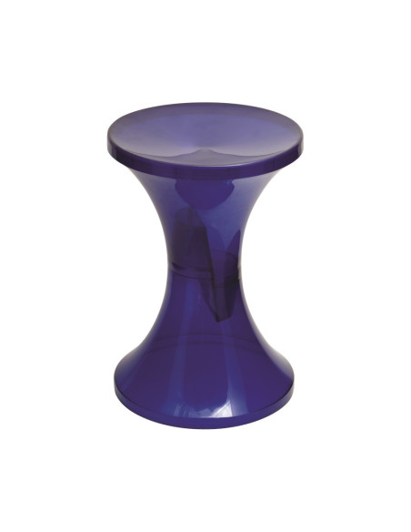 Tabouret en résine TAMTAM KRYSTAL indigo