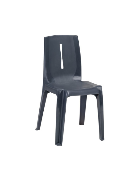 Chaise en résine SALSA M2 anthracite assise pleine