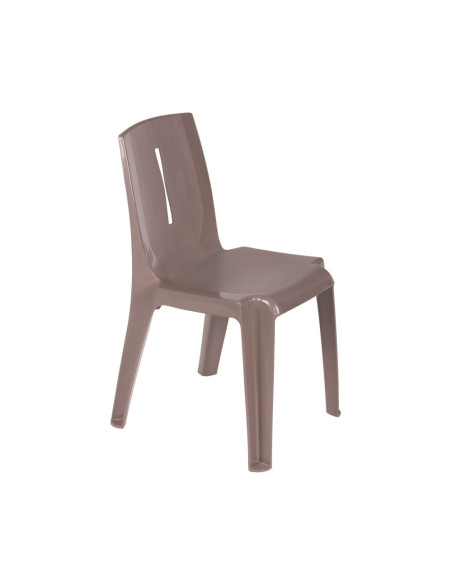 Chaise en résine SALSA M2 taupe assise pleine