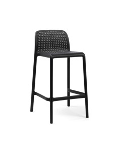Chaise haute en résine RAP mini bleu céleste renforcé fibre de verre assise et dossier perforés 2