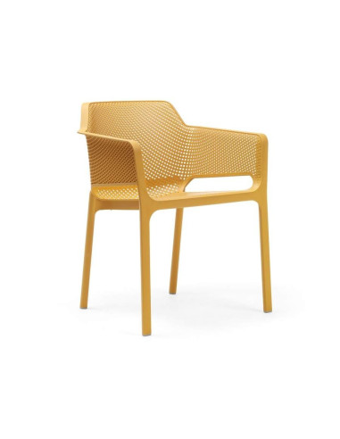 Fauteuil NET en résine ambre