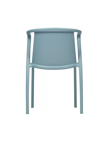 Fauteuil en résine FADO bleu renforcé en fibre de verre