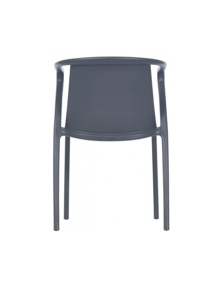 Fauteuil en résine FADO anthracite renforcé en fibre de verre