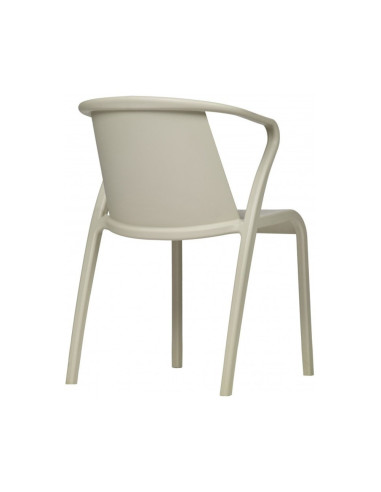 Fauteuil en résine FADO sable renforcé en fibre de verre