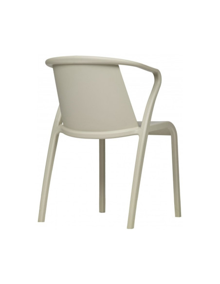 Fauteuil en résine FADO sable renforcé en fibre de verre