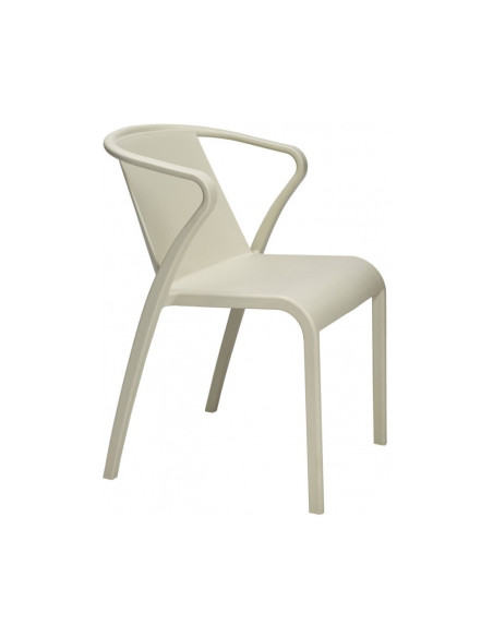Fauteuil en résine FADO sable renforcé en fibre de verre