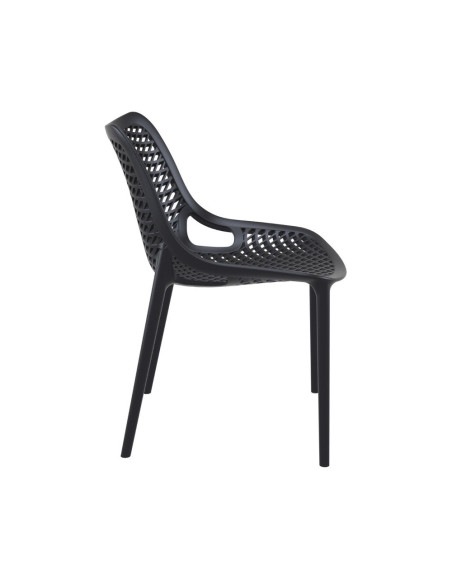 Chaise design en résine AIR noir