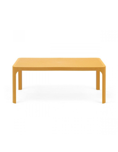 Table basse en résine NET ambre