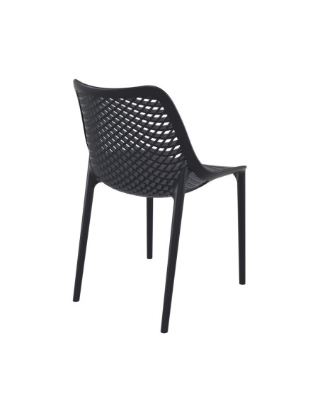 Chaise design en résine AIR noir