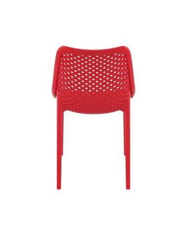 Chaise design en résine AIR rouge