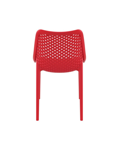 Chaise design en résine AIR rouge