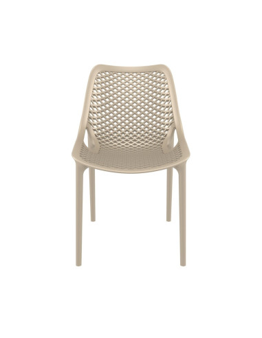 Chaise design en résine AIR tourterelle
