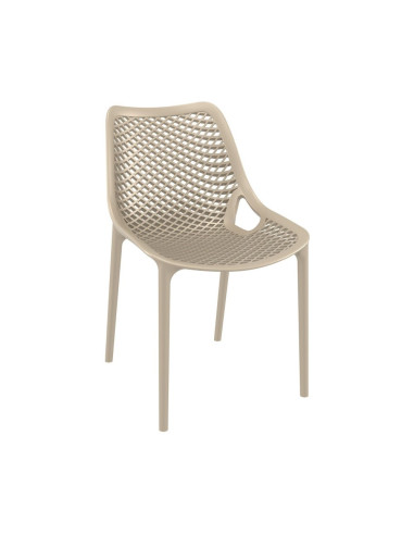Chaise design en résine AIR tourterelle