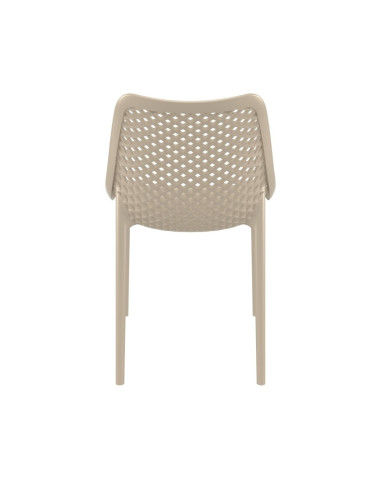 Chaise design en résine AIR tourterelle
