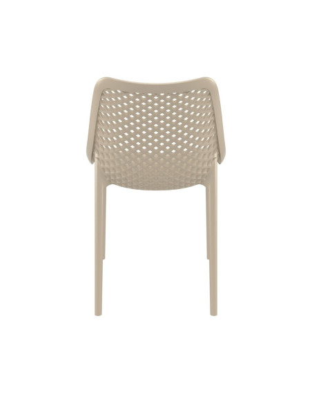 Chaise design en résine AIR tourterelle