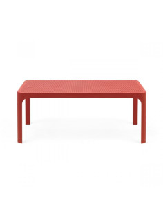 Table basse en résine NET corail