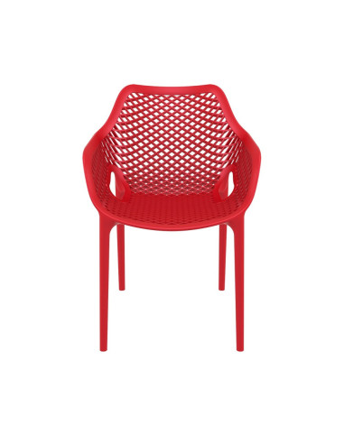 Fauteuil design en resine AIR rouge