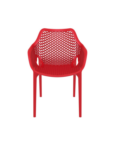Fauteuil design en resine AIR rouge