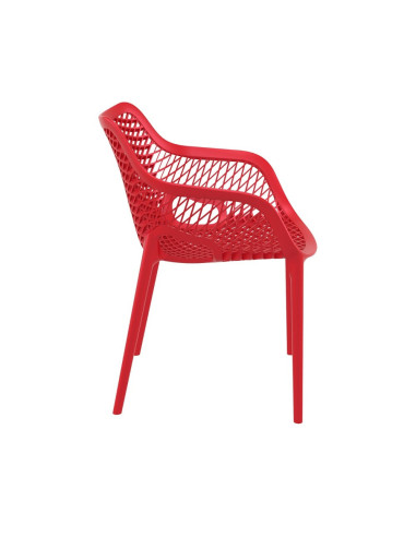 Fauteuil design en resine AIR rouge