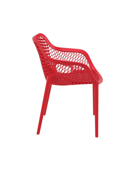 Fauteuil design en resine AIR rouge