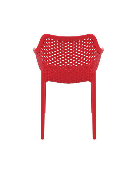 Fauteuil design en resine AIR rouge